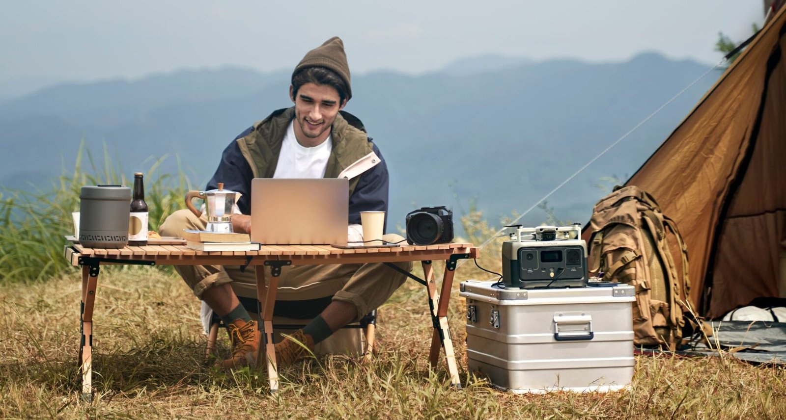 Le petit plus du camping et du télétravail